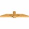 Ekena Millwork Eugene Rough Sawn Timber Gable Bracket, Western Red Cedar, 60"W x 15"H x 4"D x 6"F, 6/12 Pitch GBW060X15X0406EUG00RWR - alternate 3